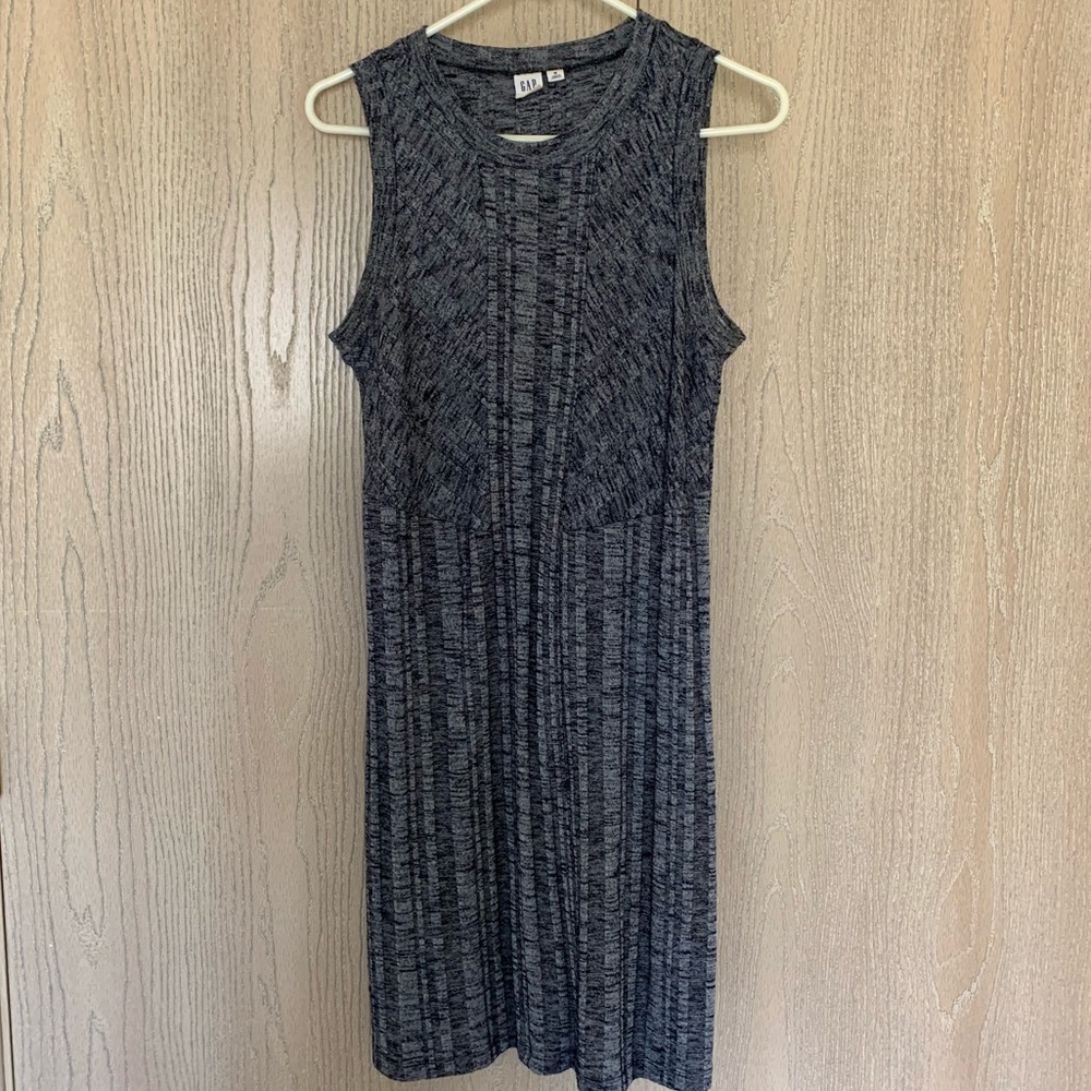 Gap Navy Heathered Tank Dress
